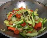 A picture of step 2 of Mix Vegetables In XO Scallop Sauce.