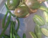 A picture of step 1 of Tawa Fry Green Vegetables.