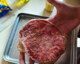 A picture of step 2 of Quavenci steak.