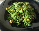 A picture of step 4 of Fried kales/sukuma wiki.