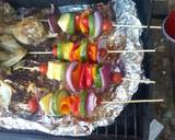 A picture of step 4 of Sweet Vegetable Shish Kabobs.