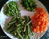 A picture of step 1 of Mix vegetables.