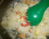 A picture of step 3 of Vegetable white rice.