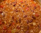 A picture of step 6 of Turkey Chili.