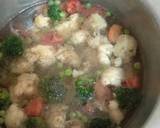 A picture of step 1 of Vegetables soup#jikonichallenge.