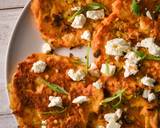 A picture of step 5 of Cannellini Bean & Carrot fritters with
Crumbled feta.