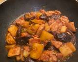 A picture of step 15 of Braised Chicken with Shiitake Mushrooms and Potatoes.