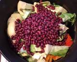 A picture of step 4 of California Farm Red Beans and Rice Dinner Soup.