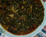 A picture of step 4 of Vegetable (ugu n water leaf)soup.