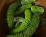 A picture of step 3 of Asian Cucumber Salad that oozes with fresh flavours.