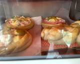 รูปขั้นตอนการทำที่ 4 ของ แฮมมายองถ้วยแป้งพัฟอย่างเร็ว(Mayon Ham Cheese in Pastry Puff Cup)🧀🥒🍞