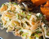 A picture of step 2 of Healthy light Kohlrabi, carrot and coriander coleslaw.