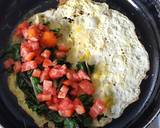 A picture of step 6 of Spinach Tomato & Feta Omelette.