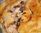 A picture of step 5 of Large chicken & mushroom puff pastry pasty 😋😋 In Airfryer.