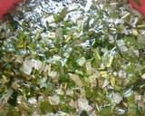 A picture of step 1 of Green vegetable stew(Miyan alayewu).