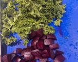 A picture of step 2 of Winter Beetroot, curly kale and feta salad.