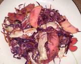 A picture of step 4 of Red cabbage apple chicken salad.