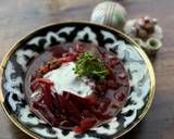 A picture of step 6 of Beets and Beef Soup.