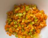 A picture of step 1 of Vegetable salsa.