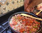 A picture of step 4 of Lebanese style Mutton meat with veggies.