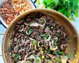 รูปขั้นตอนการทำที่ 8 ของ คั่วลาบเหนือ🌶️สำหรับปีใหม่เมือง🧄(Local stir- fried minced pork with northern Thai Laab Spice)🌶️