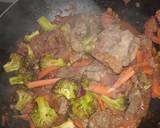 A picture of step 5 of Broccoli beef with pasta#mashujaarecipe.