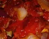 A picture of step 3 of Sweet fried potatoe with sauce and pap 😋😋.