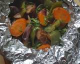 A picture of step 9 of Sausage Veggie Foil Pack.