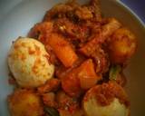 A picture of step 2 of Lemon veg rice with potato and carrot soup.