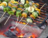 A picture of step 1 of Grilled veggies and a 1/4 chicken.