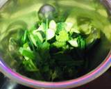 A picture of step 1 of Green vegetables juice.