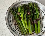 A picture of step 3 of Tenderstem broccoli with garlic and soy sauce.