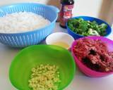 A picture of step 1 of Mexican Broccoli & ground beef rice#my unique rice recipe.