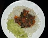 A picture of step 4 of Rice,Cabbage,Meat Stew#festivedishcontestkakamega#authormarathon.