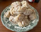 A picture of step 5 of Uyghur Manta - butternut squash lamb dumplings.