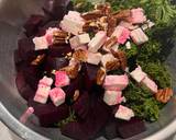 A picture of step 3 of Winter Beetroot, curly kale and feta salad.