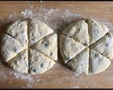 A picture of step 4 of Cream Cheese & Blueberry Scones.