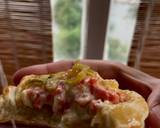 รูปขั้นตอนการทำที่ 5 ของ แฮมมายองถ้วยแป้งพัฟอย่างเร็ว(Mayon Ham Cheese in Pastry Puff Cup)🧀🥒🍞