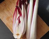 A picture of step 2 of Roasted Radicchio Trevisano (red endive) #veganuary.