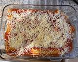 A picture of step 8 of Simple Baked Manicotti.