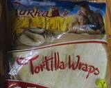 A picture of step 1 of Vegetable Tortilla wrap.