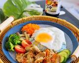 รูปขั้นตอนการทำที่ 4 ของ ข้าวหน้าหมูผัดซอสญี่ปุ่น