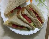 A picture of step 3 of Bread sandwich (tomato/cucumber).