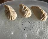 A picture of step 3 of Uyghur Manta - butternut squash lamb dumplings.