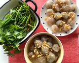 รูปขั้นตอนการทำที่ 9 ของ สาคูไส้หมูแครอทเห็ดหอมถั่วลิสง🍄🥕🥜🌶️