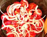 A picture of step 6 of Heirloom tomatoes marinated.