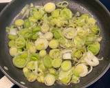 A picture of step 1 of Leek and Parmesan tart.