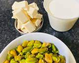 A picture of step 1 of Homemade Pistachio Cream.