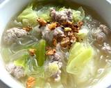 รูปขั้นตอนการทำที่ 4 ของ ต้มจืดกะหล่ำปลี วุ้นเส้น หมูสับ