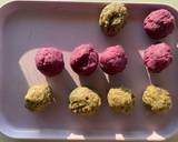 รูปขั้นตอนการทำที่ 1 ของ โมจิสองรส🍠🥜🍡Mochi 🍡(with matcha peanut🍵 🥜paste and purple potato paste🍠🥛)